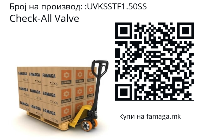   Check-All Valve UVKSSTF1.50SS