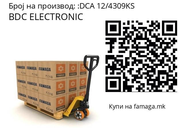   BDC ELECTRONIC DCA 12/4309KS
