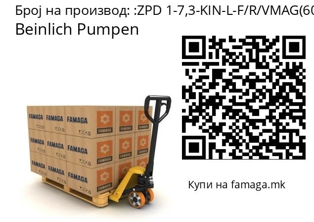   Beinlich Pumpen ZPD 1-7,3-KIN-L-F/R/VMAG(60)/VV/PTFE/003/024