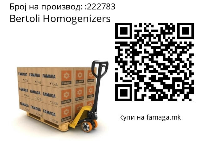   Bertoli Homogenizers 222783