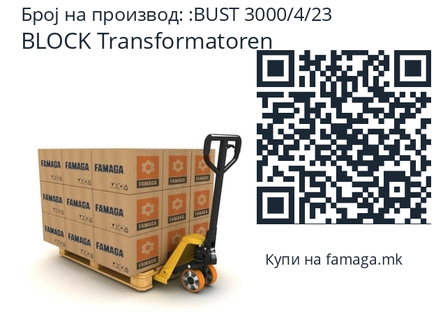   BLOCK Transformatoren BUST 3000/4/23