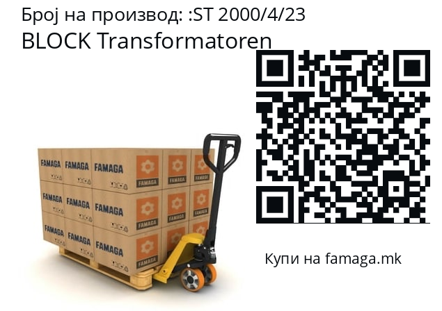   BLOCK Transformatoren ST 2000/4/23