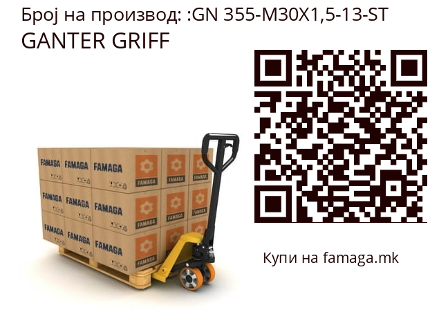  GANTER GRIFF GN 355-M30X1,5-13-ST