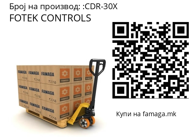   FOTEK CONTROLS CDR-30X