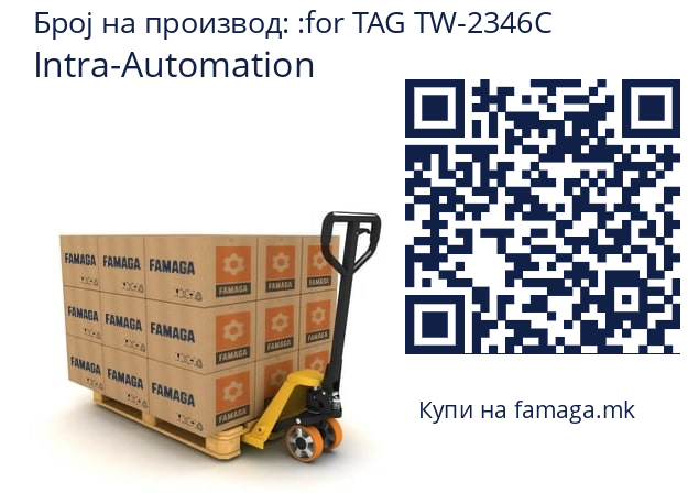   Intra-Automation for TAG TW-2346C