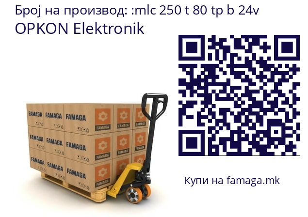   OPKON Elektronik mlc 250 t 80 tp b 24v
